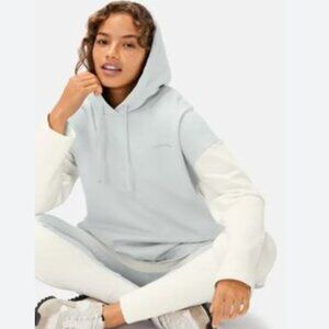 NWT Outdoor Voices Soft Cotton Oversized Hoodie in Dove/Bone - Size M